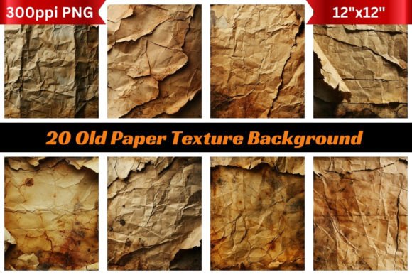 20 Old Paper Texture Backgrounds for Timeless Design