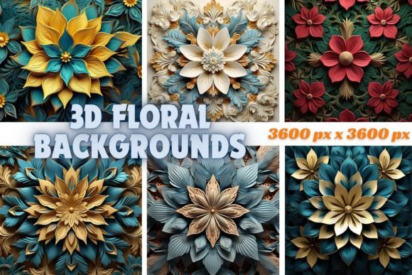 3D Floral Backgrounds: Beyond Flat Design