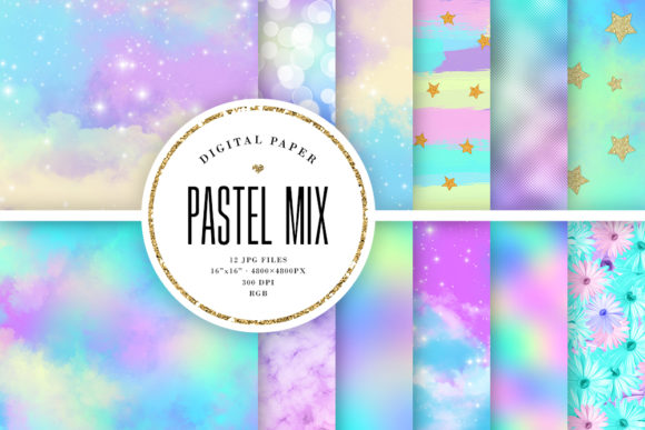 Abstract Pastel Backgrounds Mix: A Designer's Toolkit for Soft Impact