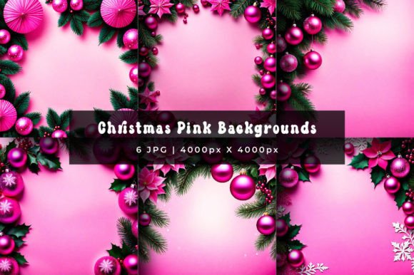 Christmas Pink Natural Backgrounds: A Modern Holiday Palette