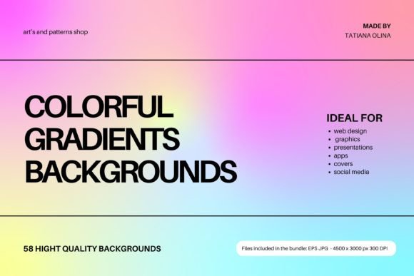 Colorful Gradient Backgrounds: A Modern Design Solution