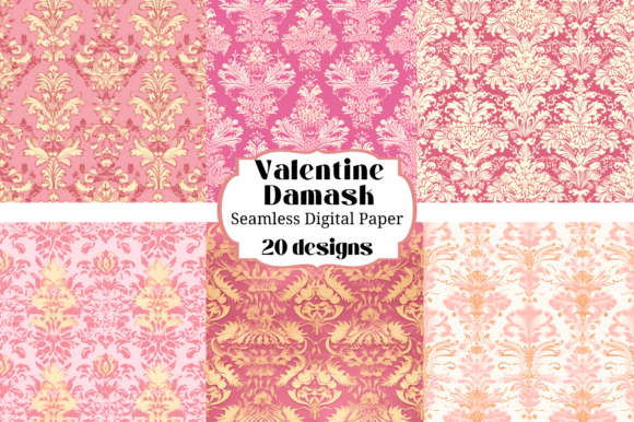 Elevate Your Craft Projects with Pink Damask Patterns