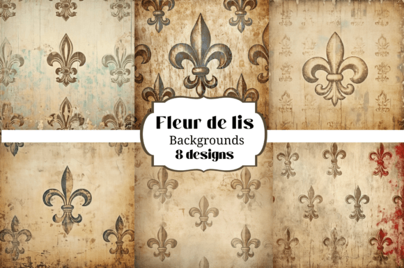 Elevate Your Craft with French Fleur De Lis Vintage Backgrounds