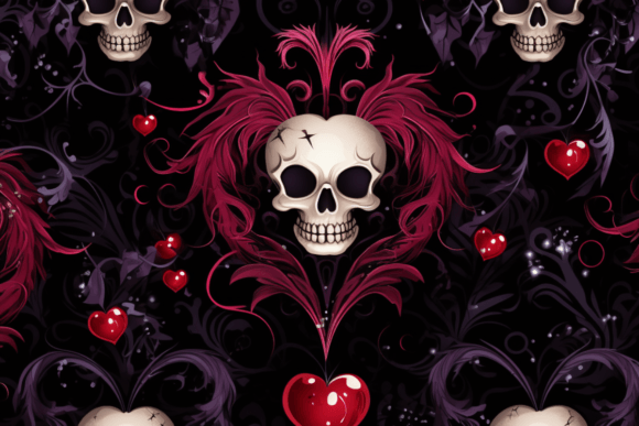 Embrace Dark Romance with Gothic Valentine’s Day Backgrounds