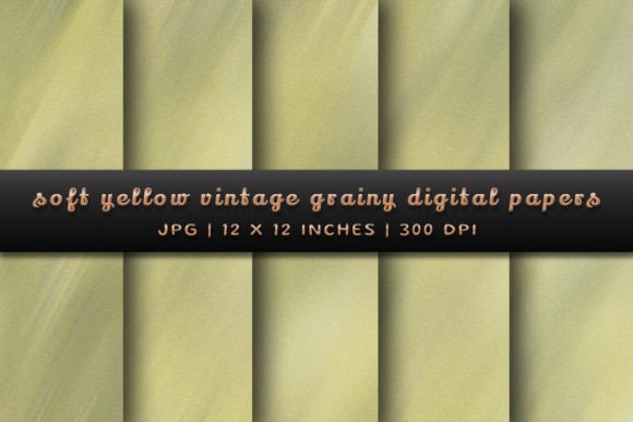 Embrace Timeless Warmth with Soft Yellow Vintage Grainy Backgrounds