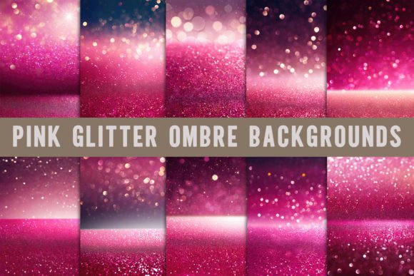 Enchanting Pink Glitter Ombre Backgrounds for Modern Creators