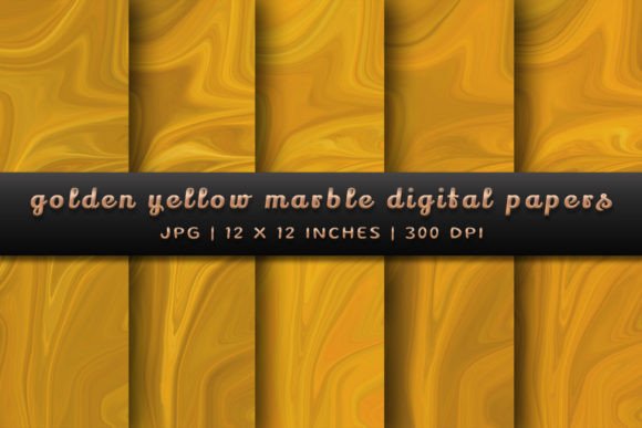 Golden Yellow Marble Digital Papers: A Designer's Guide