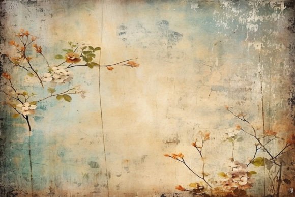 Grunge Floral Backgrounds: Where Edgy Texture Meets Organic Beauty
