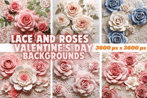 Lace and Roses Backgrounds: A Touch of Timeless Romance