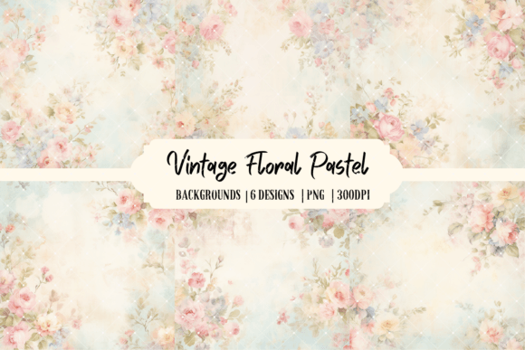 Timeless Appeal: Using Vintage Floral Pastel Backgrounds