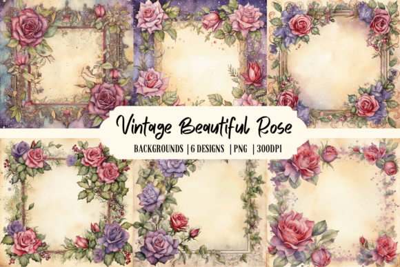 Timeless Beauty: Using Vintage Rose Backgrounds