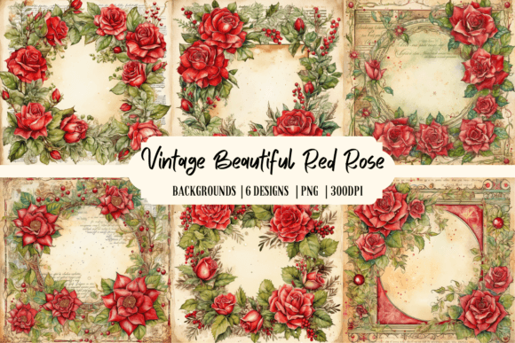 Timeless Elegance: Leveraging Vintage Red Rose Backgrounds