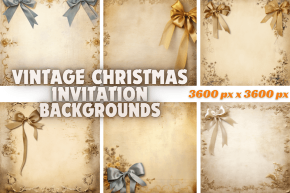 Timeless Holiday Charm: Using Vintage Christmas Invitation Backgrounds