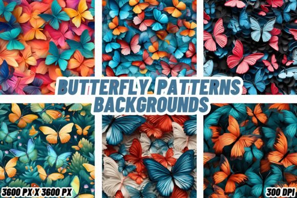 Transform Your Digital Canvas with Butterfly Patterns Backgrounds
