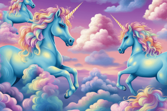 Unicorn Patterns - Backgrounds: A Whimsical Design Asset