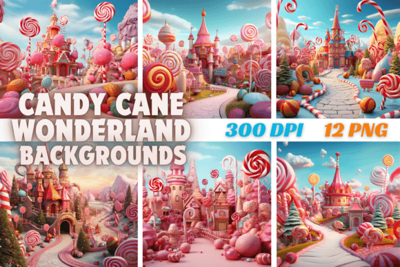 Unwrapping the Magic of Candy Cane Wonderland Backgrounds