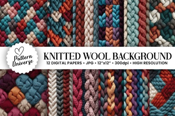 Warm Your Designs with Knitted Wool Texture Backgrounds
